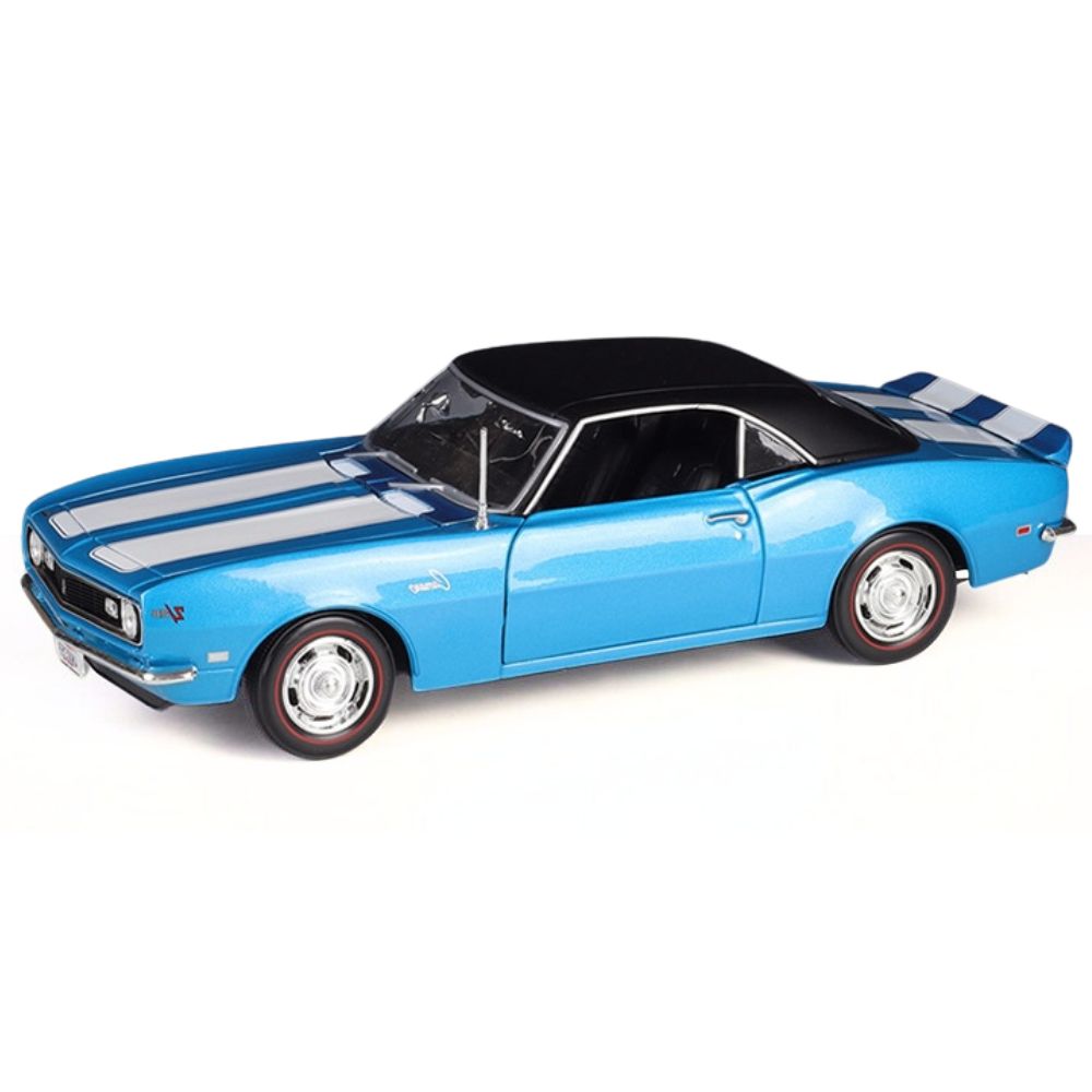 1:18 Chevrolet 1968 Camaro Z/28 Litght Blue Die Cast Model Car