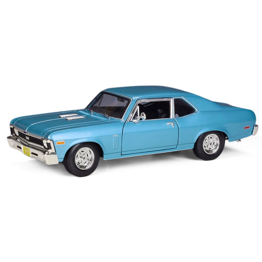 1:18 Chevrolet 1970 Nova SS Blue Die Cast Model Car