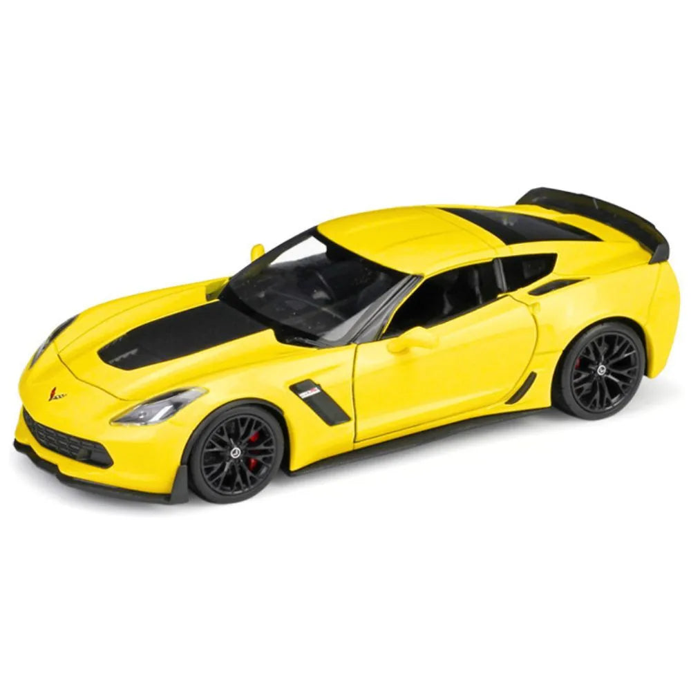 1:24 Chevrolet 2017 Corvette Z06 Yellow Die Cast Model Car