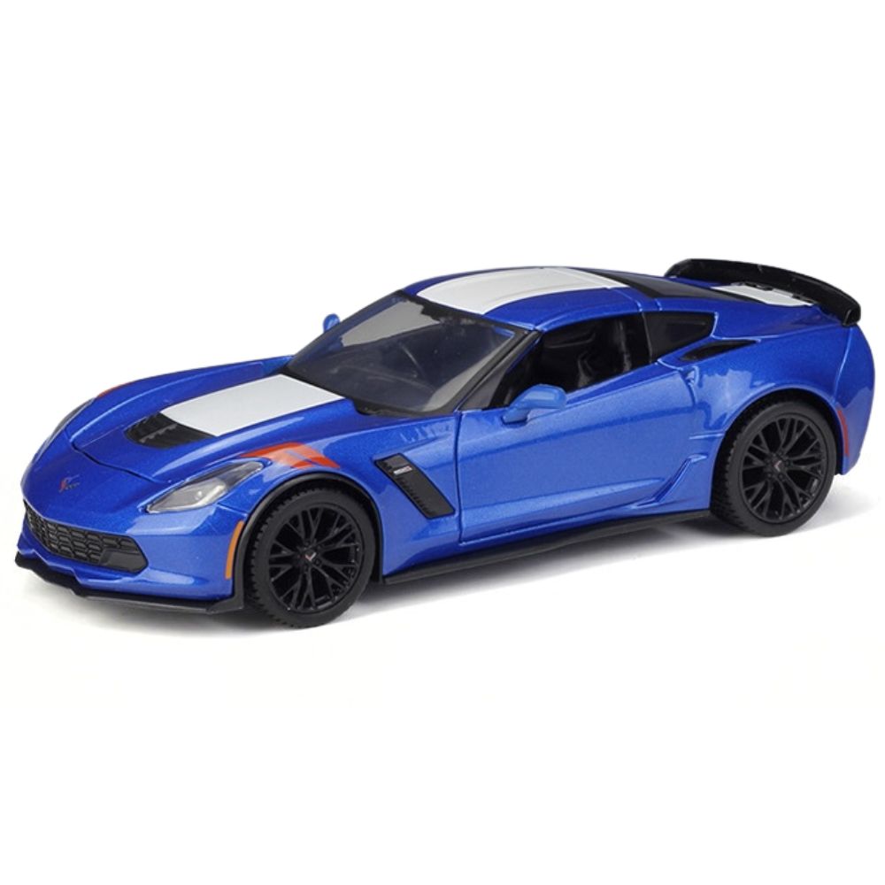 1:24 Chevrolet 2017 Grand Sport Blue Die Cast Model Car