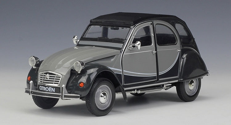 1:24 Citroen 1982 2CV 6 Charleston Gray Die Cast Model Car