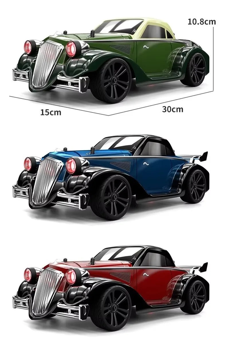 1:10 Scale Classic Vintage RC Car - High Speed with Realistic Detailing