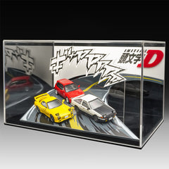 1:64 Automobile exhibition stand scene Initial D Scene