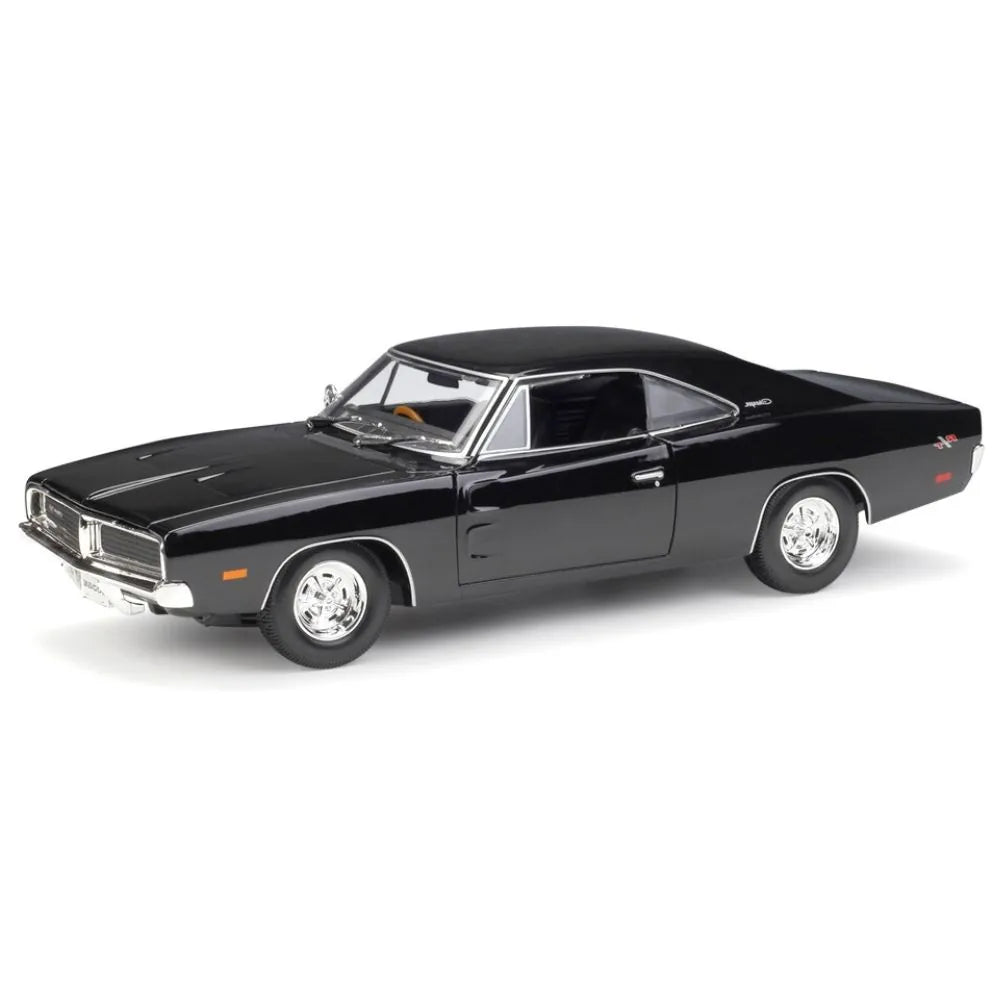 1:18 Dodge 1969 Charger RT Black Die Cast Model Car