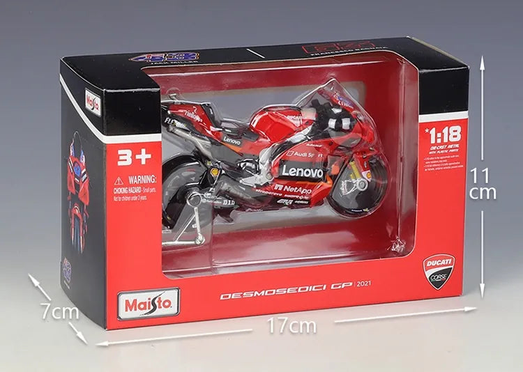 1:18 Ducati 2021 Lenovo Desmosedici GP Motorcycle Model