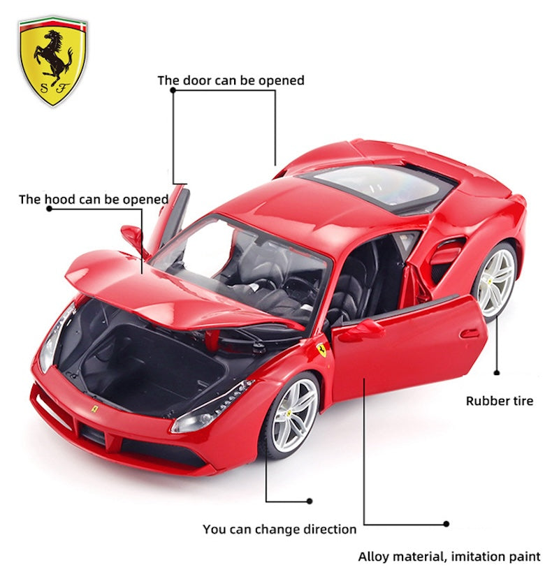 1:18 Ferrari 2015 488 GTB Die Cast Model Car