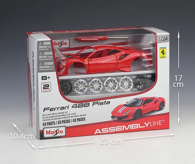 1:24 Assembly Line Ferrari 2015 488 Pista Die Cast Model Car