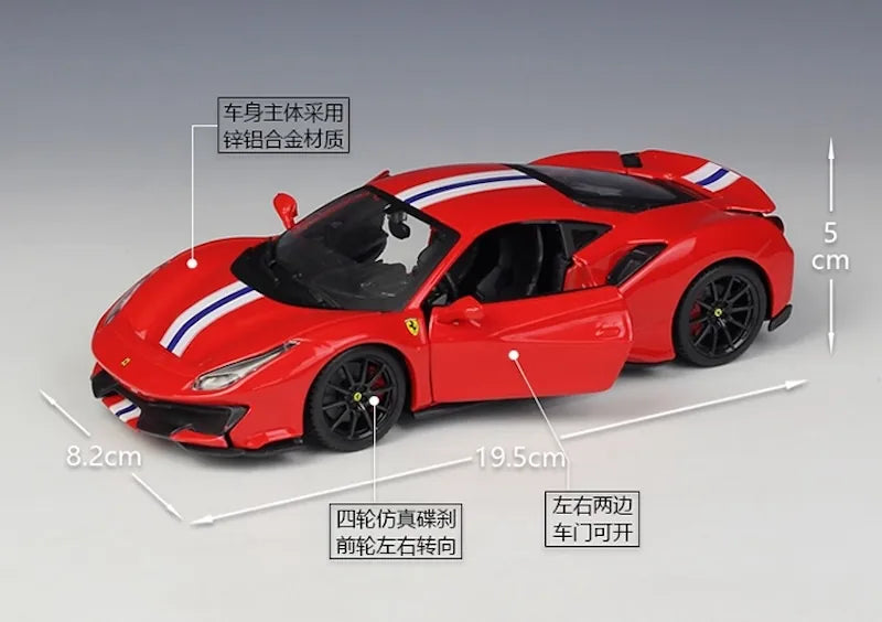 Ferrari 488 Pista 2015 à l'échelle 1:24