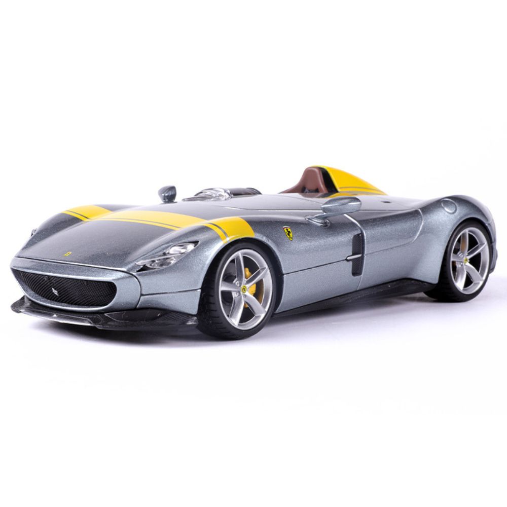 1:24 Ferrari 2018 Monza SP1 Silver Die Cast Model Car