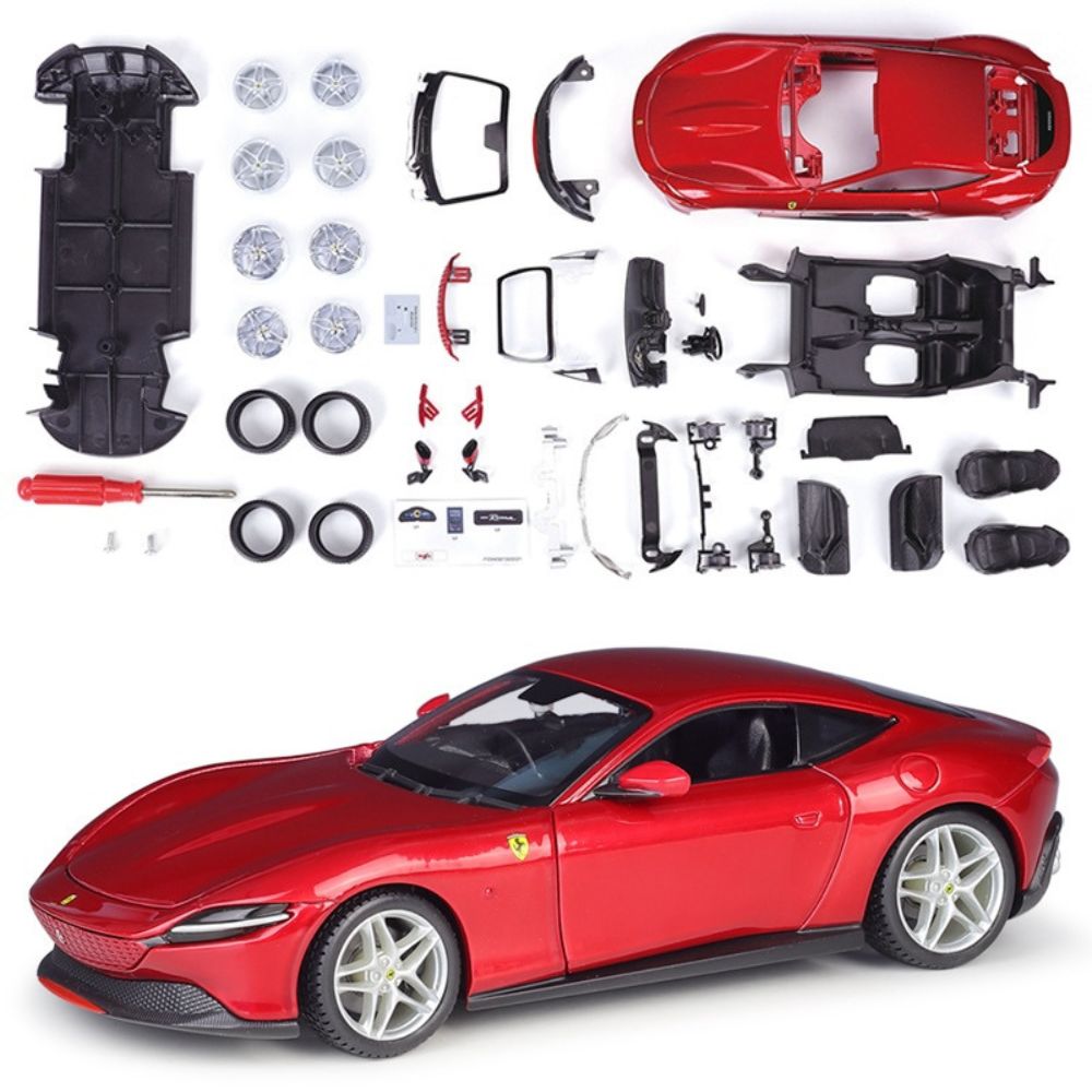 1:24 Assembly Line Ferrari 2019 Roma Red Die Cast Model Car