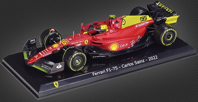 1:24 Ferrari 2022 F1-75 Formula 1 Model Car