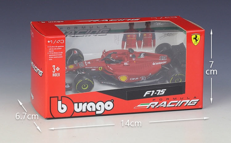 1:43 Ferrari 2022 F1-75 Formula 1 Model Car