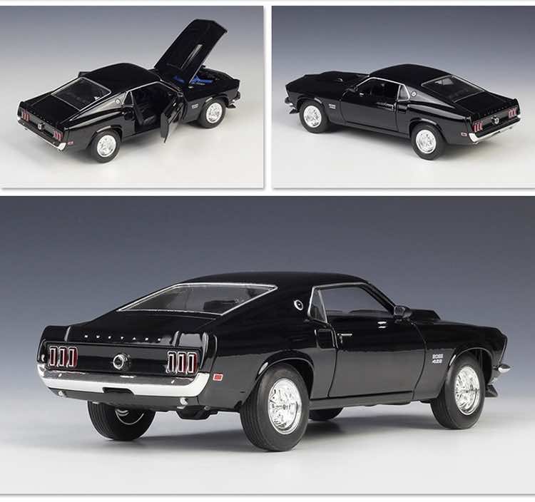 1:24 Ford 1969 Mustang Boss 429 Die Cast Model Car