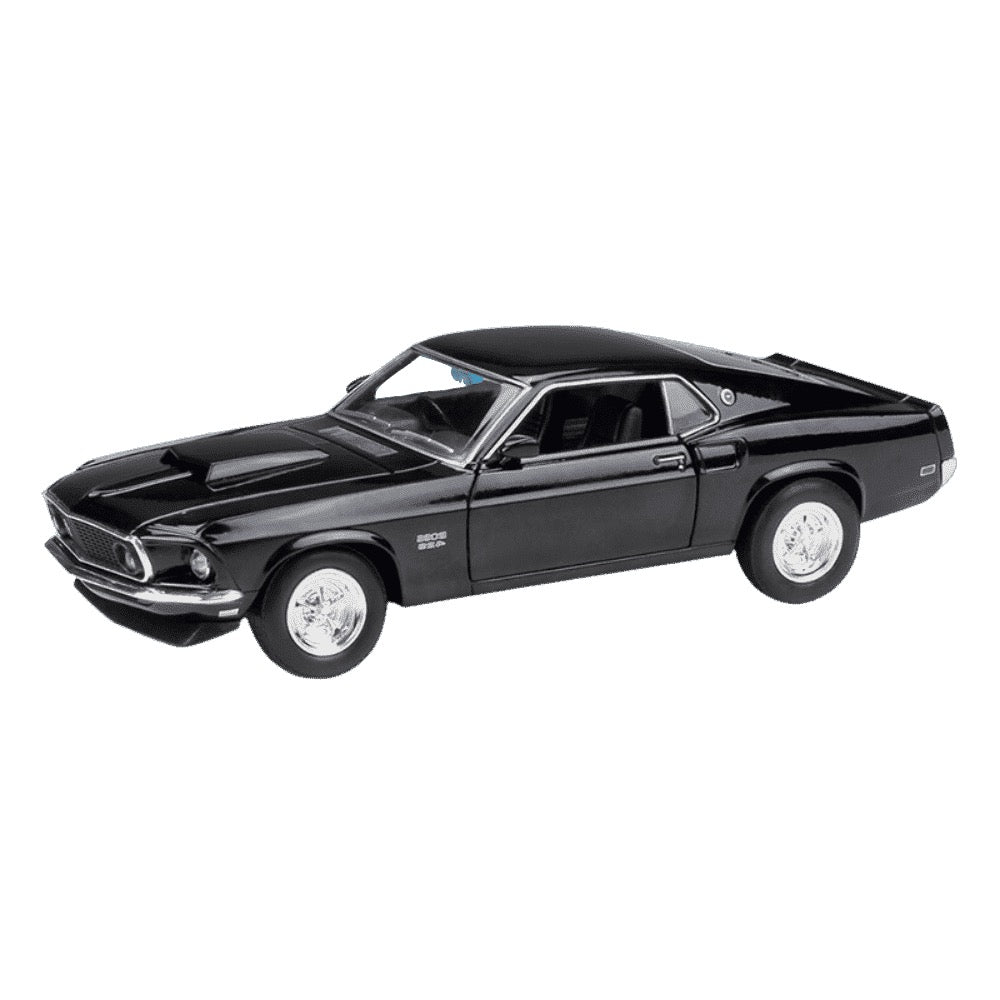 1:24 Ford 1969 Mustang Boss 429 Black Die Cast Model Car