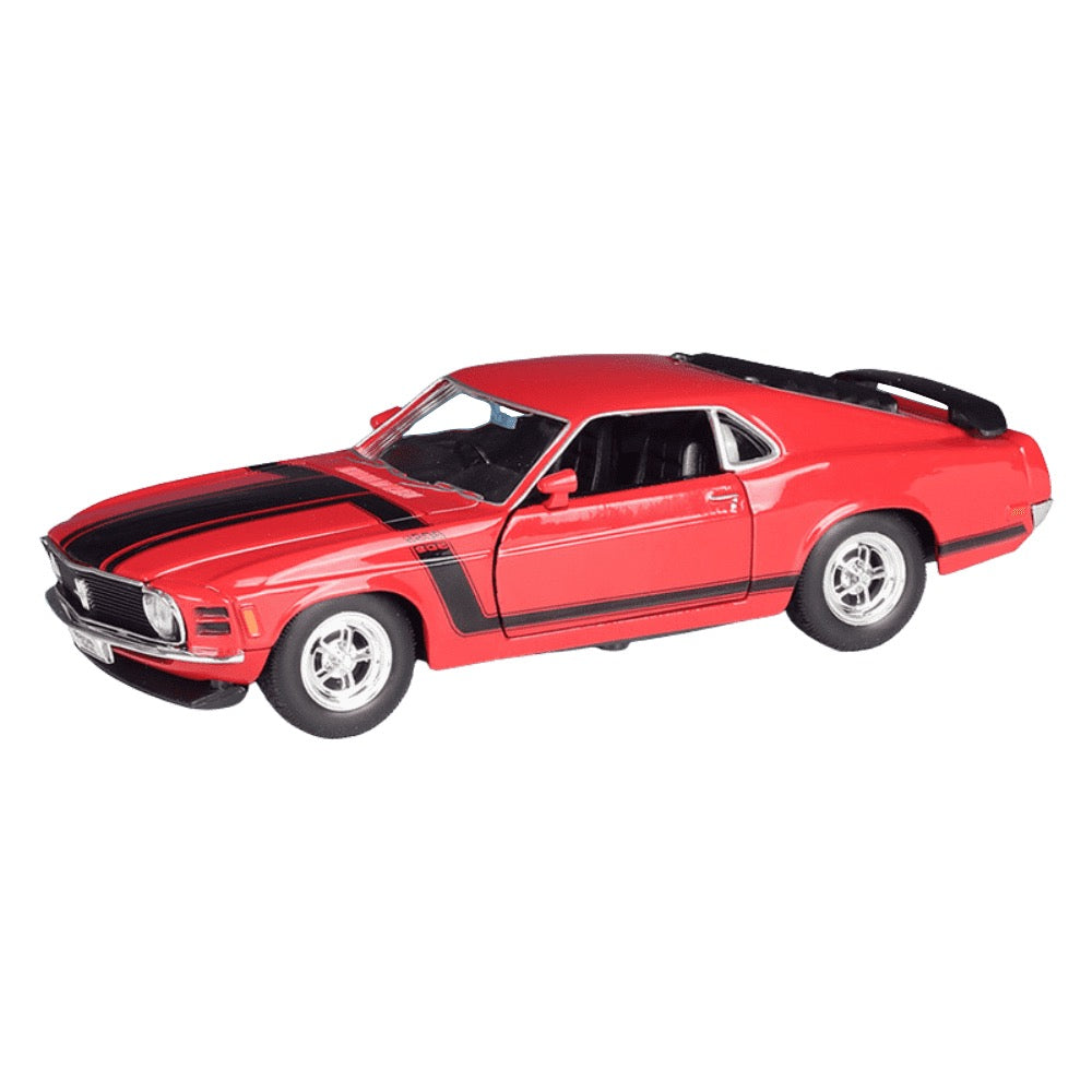 1:24 Ford 1970 Mustang Boss 302 Red Die Cast Model Car