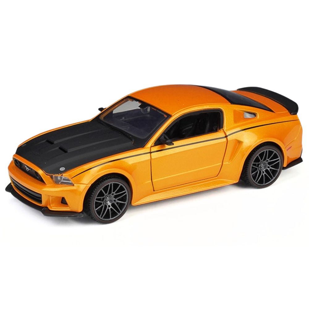 1:24 Ford 2014 Mustang Street Racer Yellow Die Cast Model Car