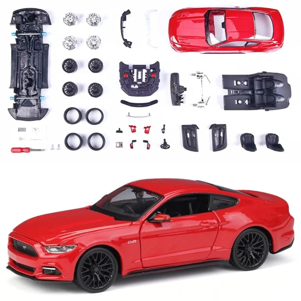 1:24 Assembly Line Ford 2015 Mustang GT Red Die Cast Model Car