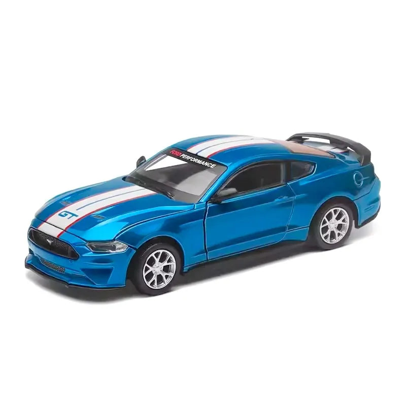 1:43 Assembly Line Ford 2018 Mustang GT Blue Die Cast Model Car