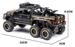 1:24 Ford 2020 F-150 Raptor 6x6 Off-Road Die Cast Model Car