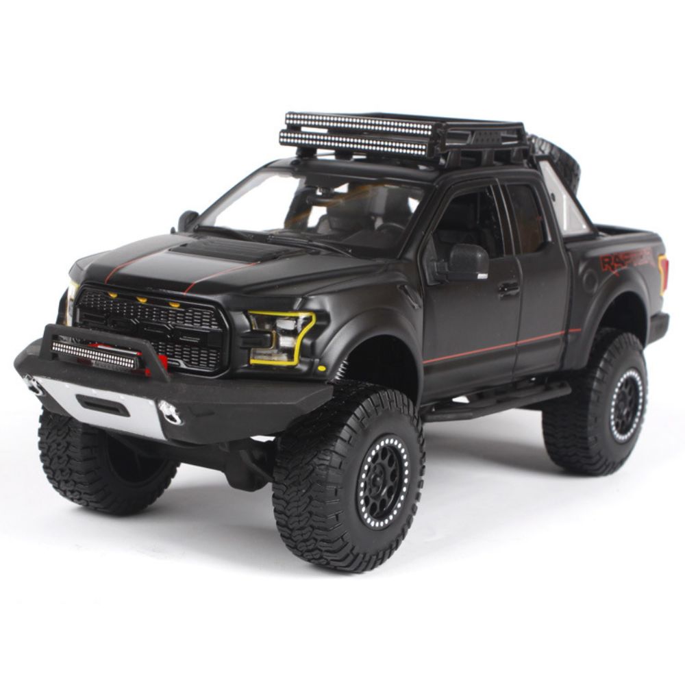 1:24 Ford 2020 F-150 Raptor Off-Road Black Die Cast Model Car