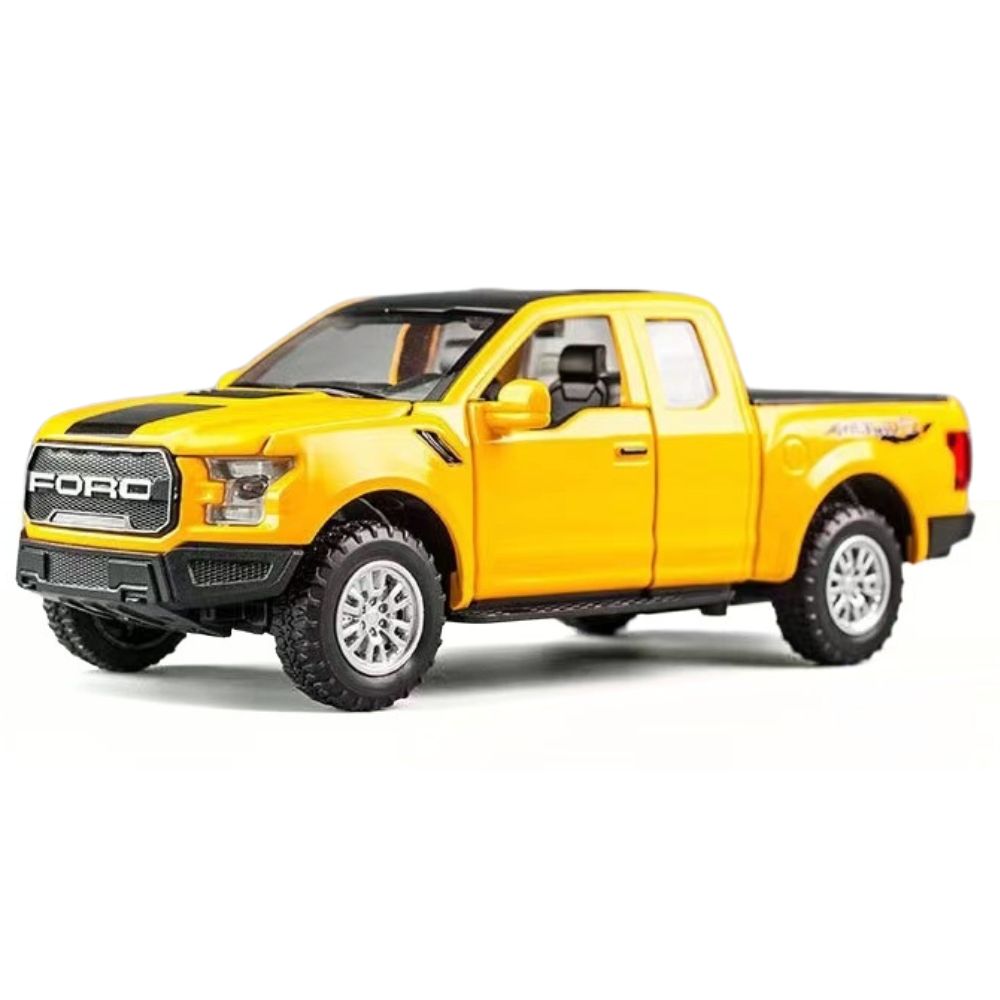 1:32 Ford 2020 F-150 Raptor Yellow Die Cast Model Car