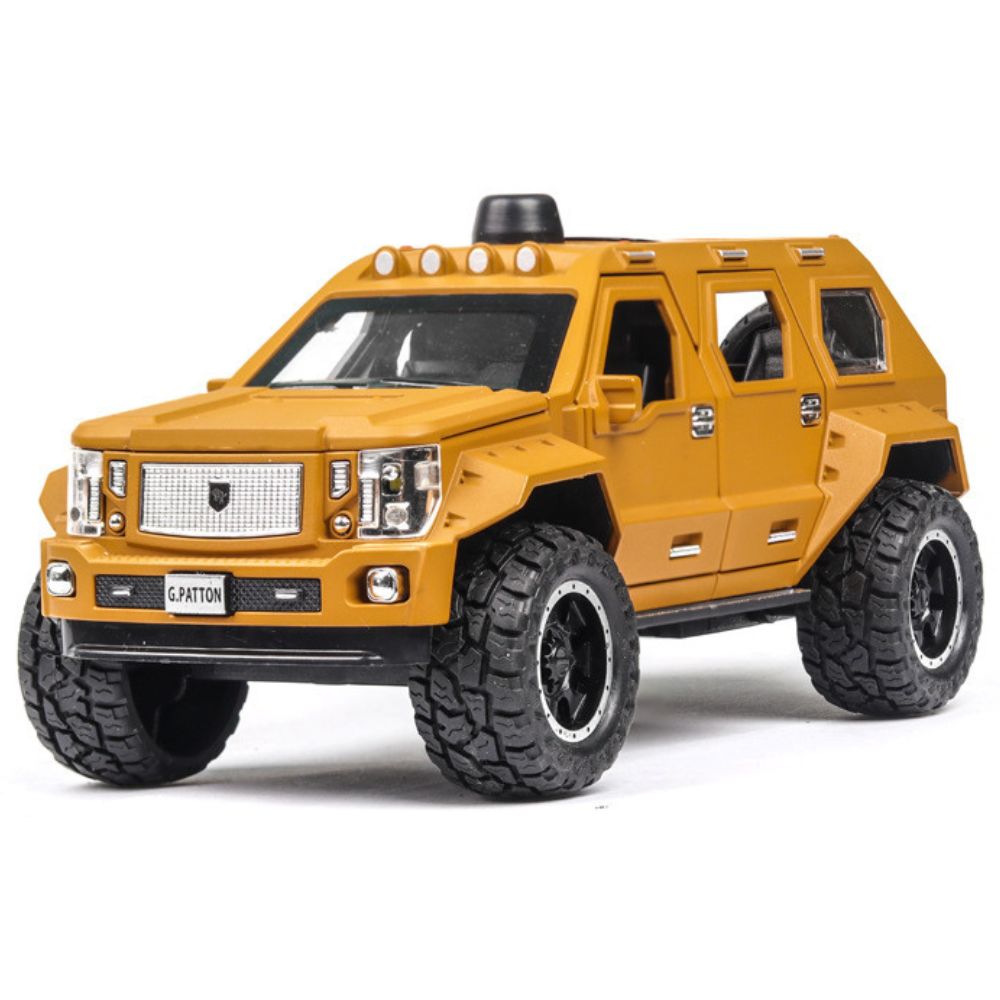 1:24 G.Patton 2015 SUV Yellow Die Cast Model Car