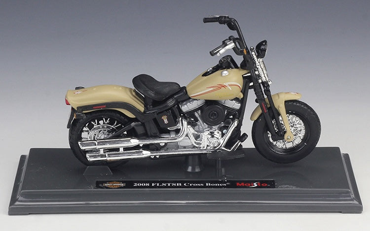 1:18 Harley-Davidson 2008 FLSTSB Cross Bones Motorcycle Model