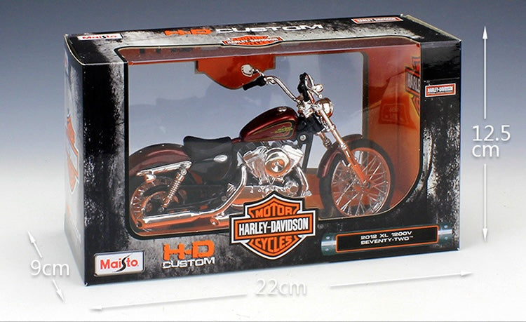 1:12 Harley-Davidson 2012 XL 1200V Seventy-Two Motorcycle Model