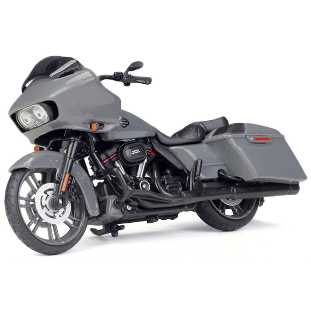 1:18 Harley-Davidson 2018 CVO Road Glide Gray Motorcycle Model