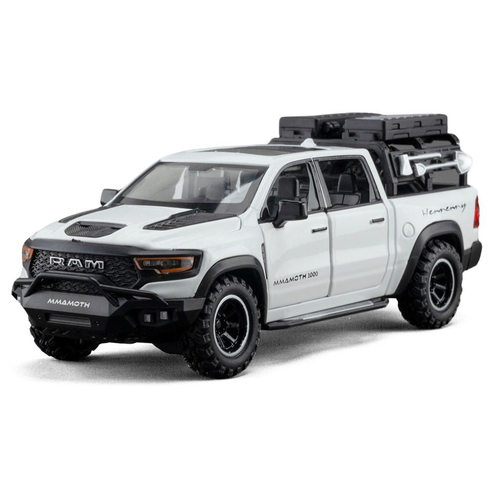 1:32 Hennessey 2021 Mammoth 1000 TRX White Die Cast Model Car