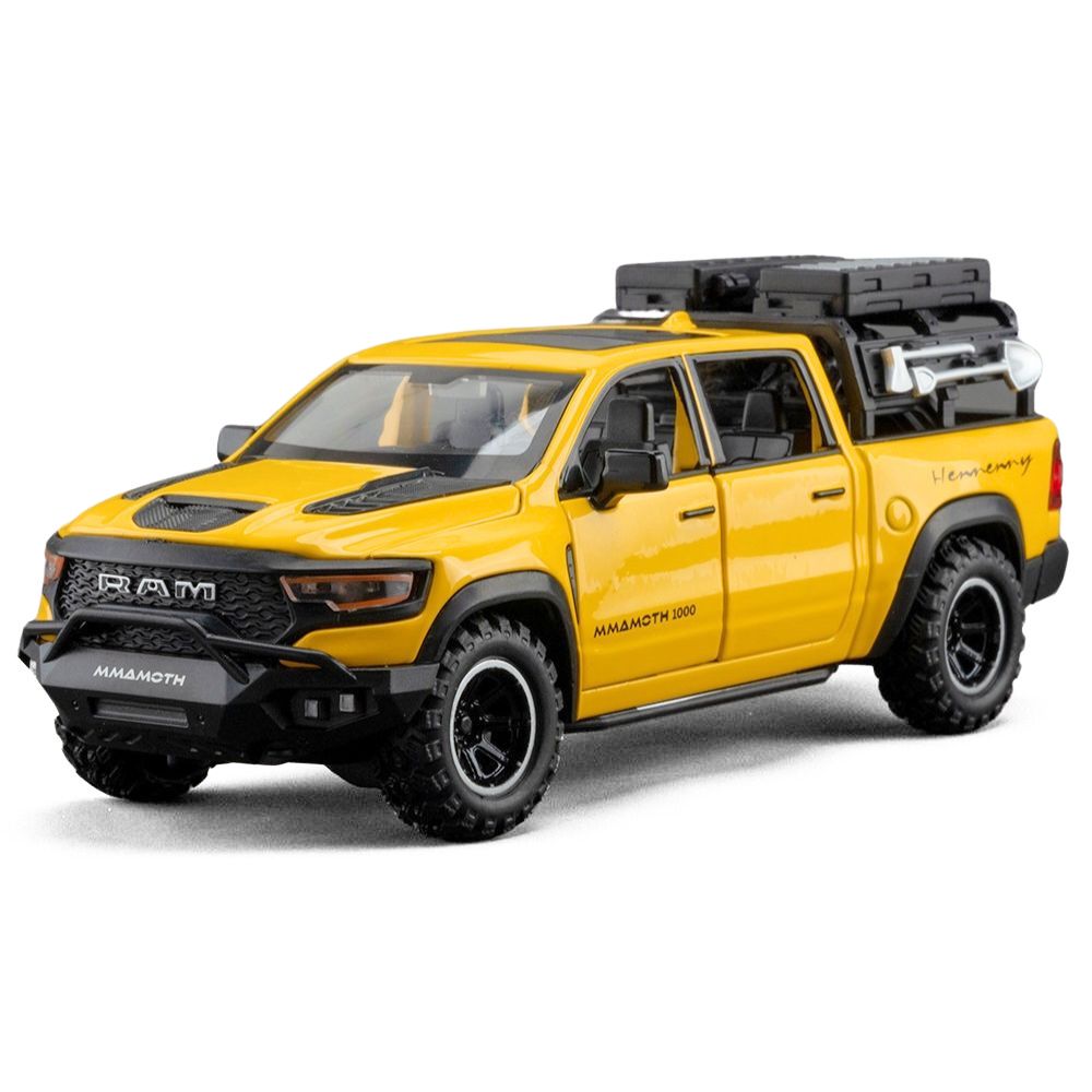 1:32 Hennessey 2021 Mammoth 1000 TRX Yellow Die Cast Model Car