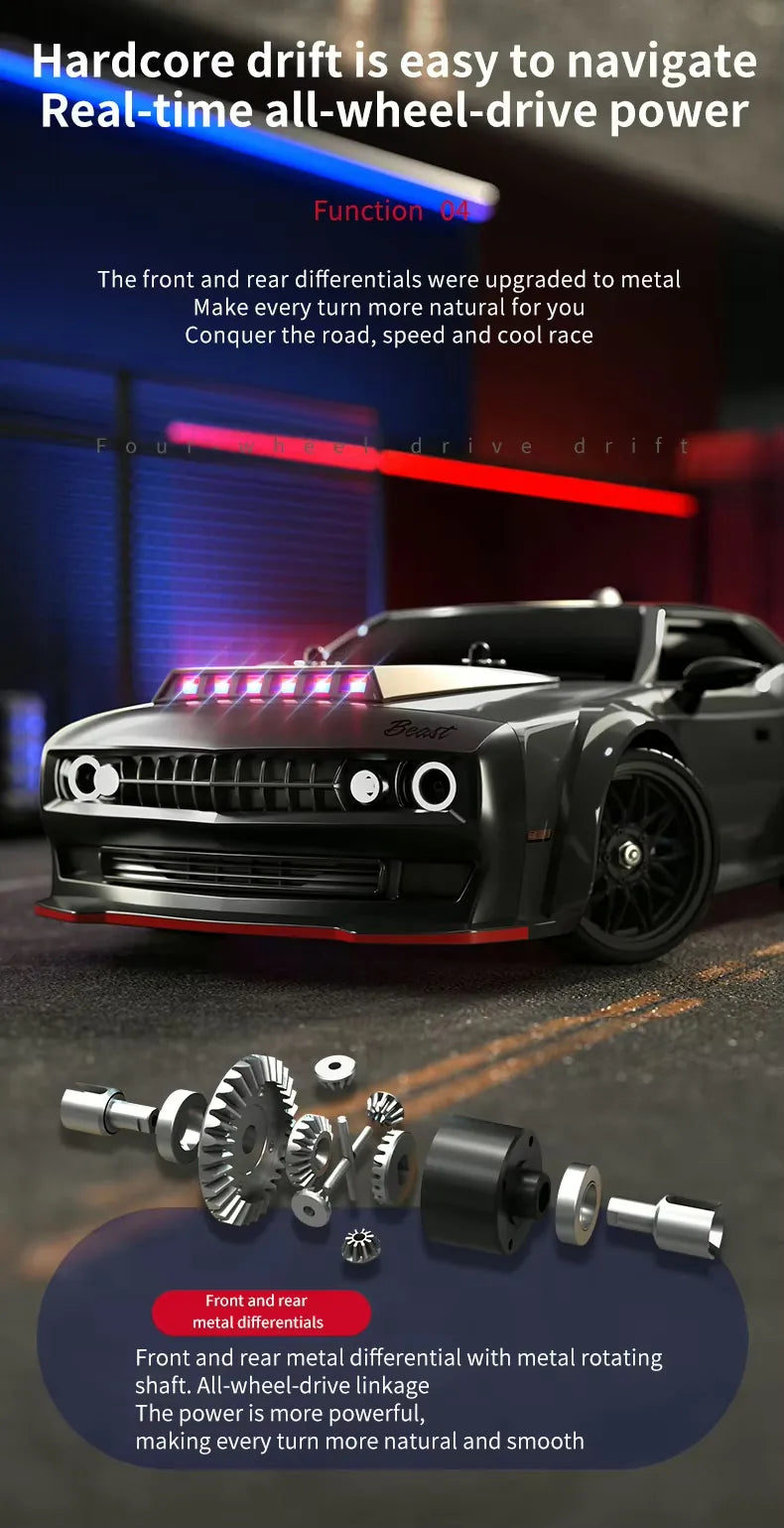 1:16 Scale High-Imitation Dodge Challenger RC Drift Car