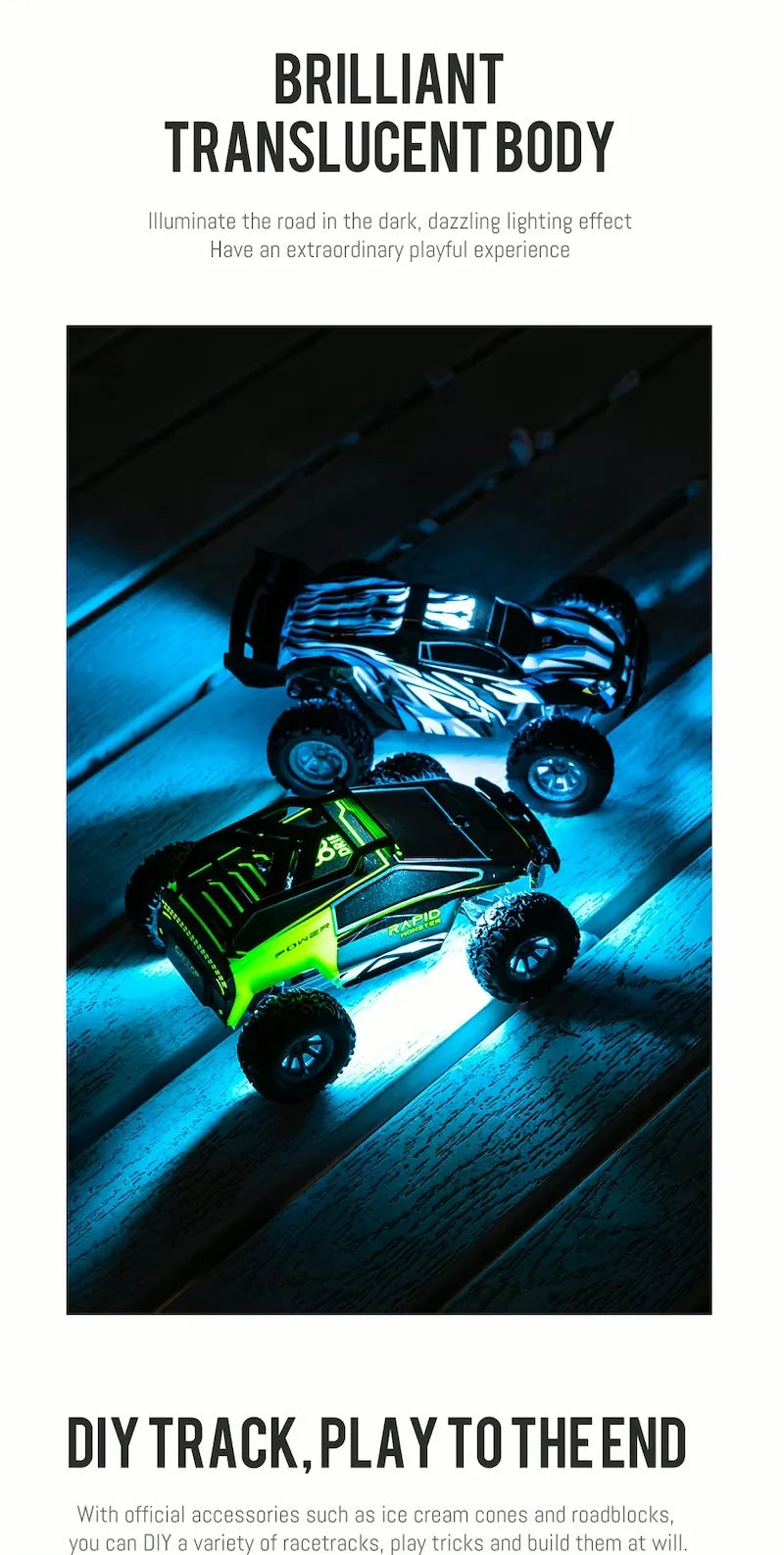 1:32 Scale High-Speed RC Off-Road Car - Dual-Channel Mini Rock Crawler