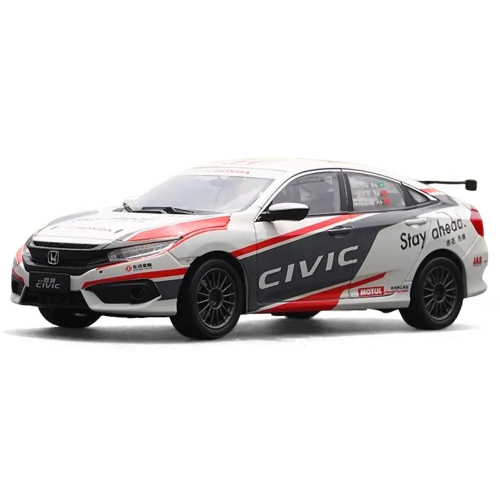 1:18 Honda 2015 Civic CTCC White Die Cast Model Car