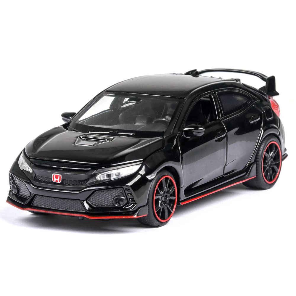 1:32 Honda 2016 Civic 10th Type R Black Die Cast Model Car