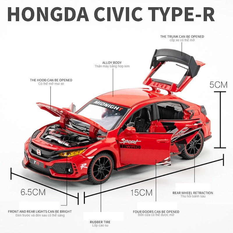 1:32 Honda 2016 Civic 10th Type R Sport Die Cast Model Car