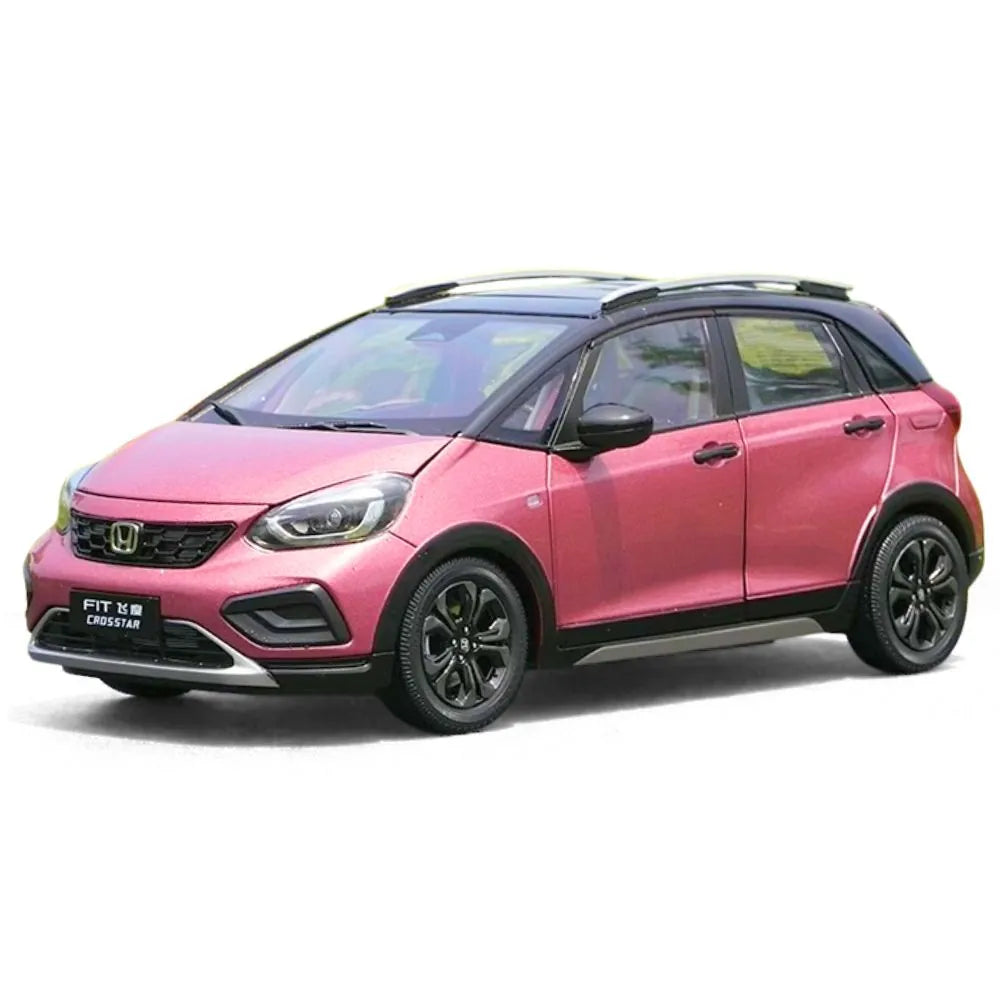 1:18 Honda 2023 Jazz Crosstar Pink Die Cast Model Car