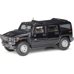 1:18 Hummer 2003 H2 SUV Black Die Cast Model Car