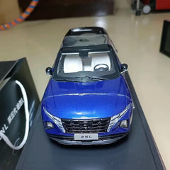 1:18 Hyundai 2021 Tucson L Blue Die Cast Model Car