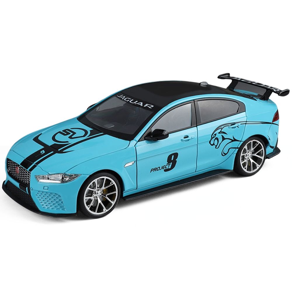 1:18 Jaguar 2017 XE SV Project 8 Blue Die Cast Model Car