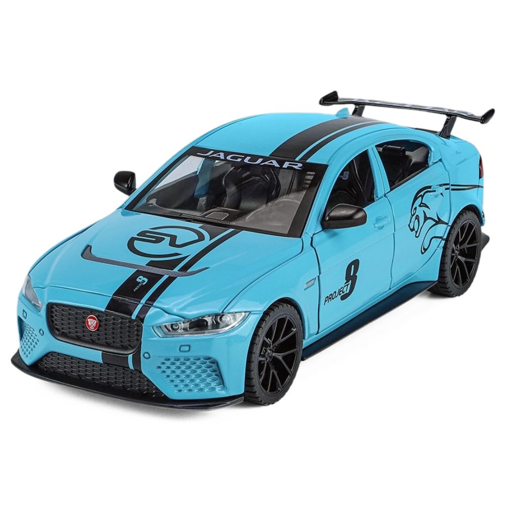 1:24 Jaguar 2017 XE SV Project 8 Blue Die Cast Model Car