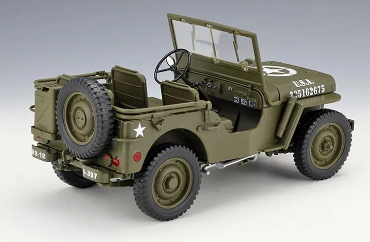 1:18 Jeep 1941 Willys MB Die Cast Model Car