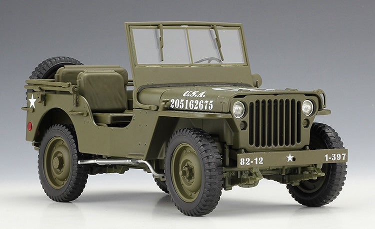 1:18 Jeep 1941 Willys MB Die Cast Model Car