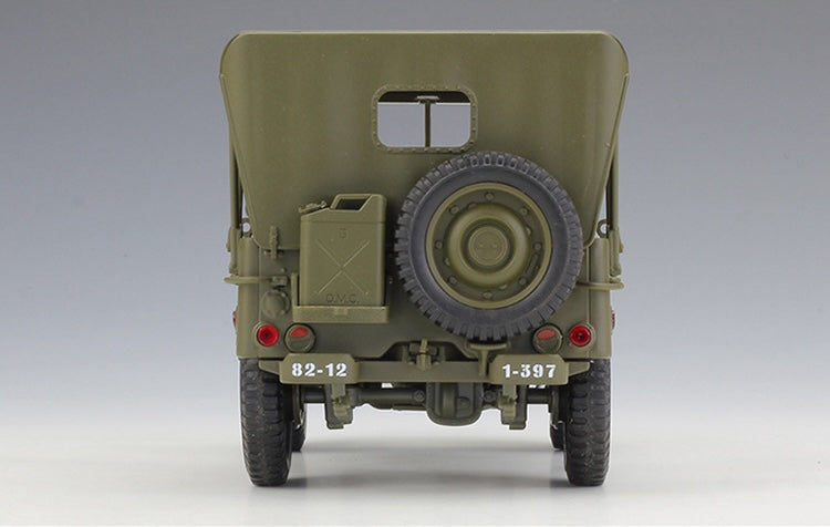 1:18 Jeep 1941 Willys MB Soft Top Die Cast Model Car