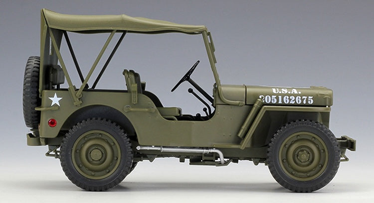 1:18 Jeep 1941 Willys MB Soft Top Die Cast Model Car