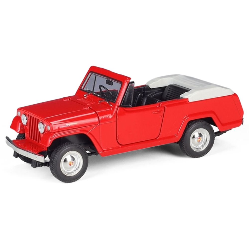 1:24 Jeep 1967 Jeepster Commando Radoster Red Die Cast Model Car