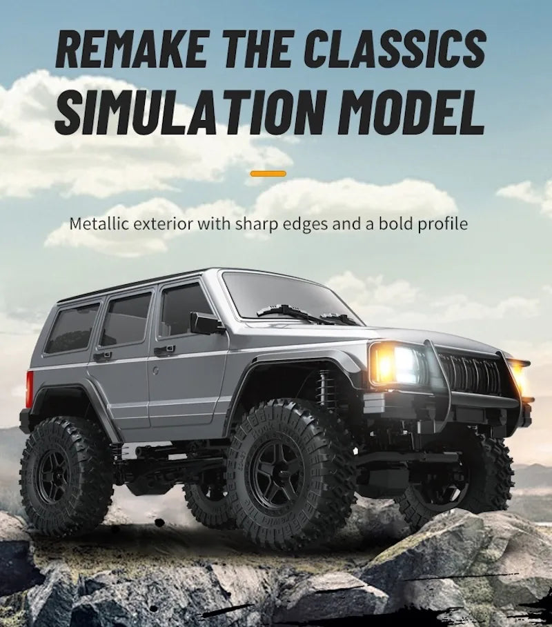 1:18 Jeep Cherokee Simulation Climbing RC Car - Powerful 4WD Off-Road Vehicle RC Car