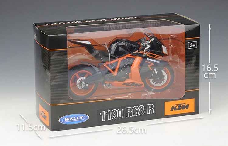 1:10 KTM 2011 RC8 1190 R Motorcycle Model