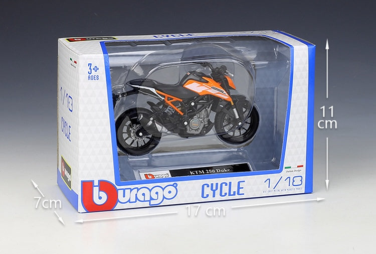 1:18 KTM 2017 250 Duke Motorcycle Model