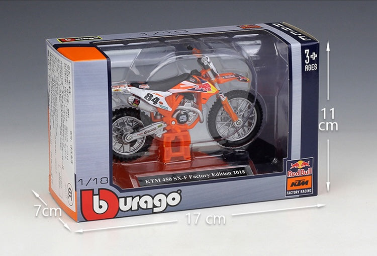 1:18 KTM 2018 450 SX-F Motorcycle Model